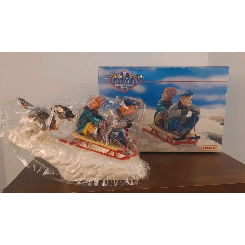 Lemax Memory Makers Collection Racing Downhill Resin Figurine #77008 New In Box